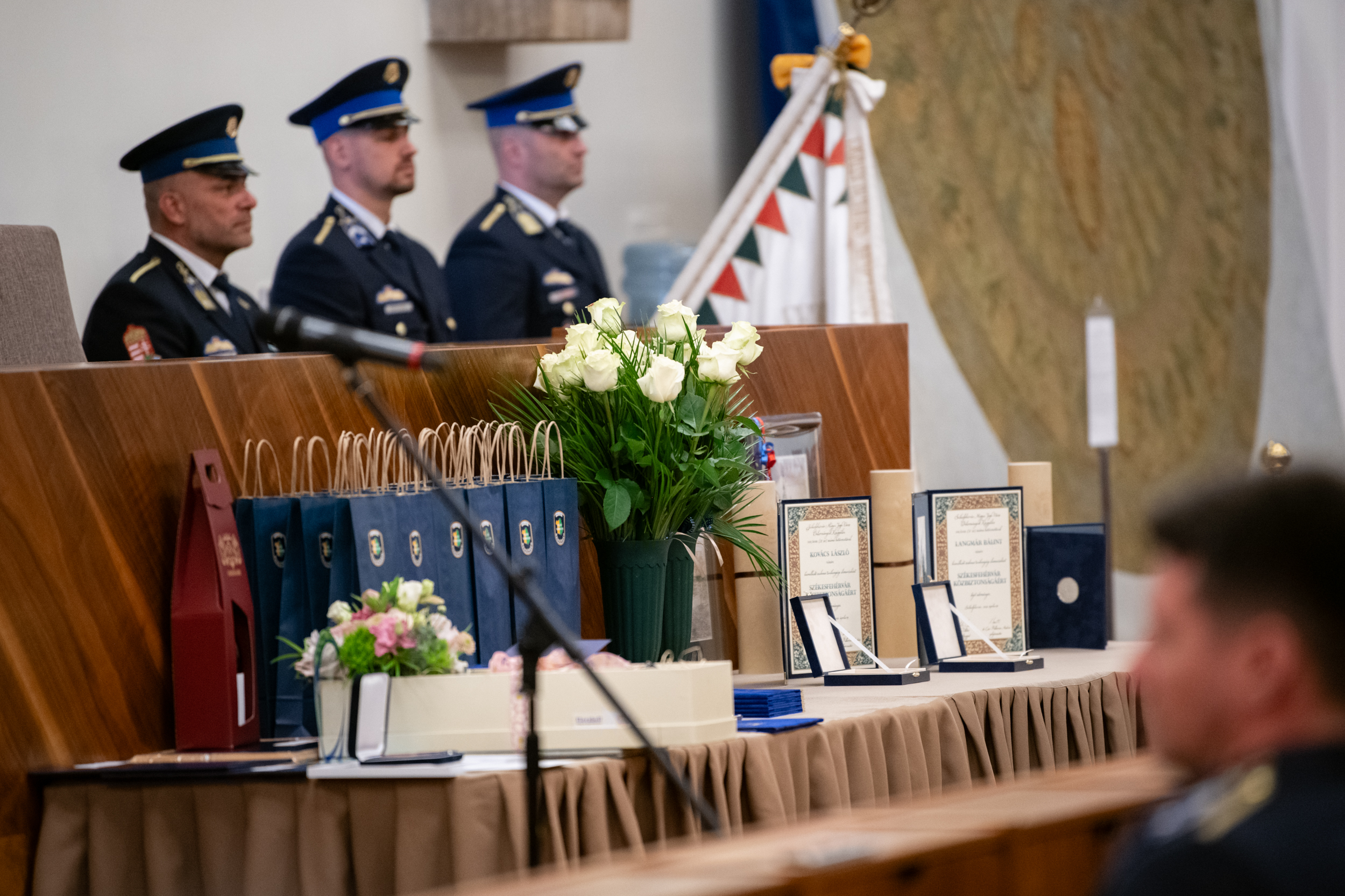 Szent György-napi állománygyűlést tartott a vármegyei rendőrség a Városházán